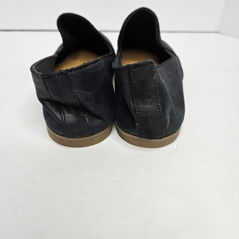 Lucky Brand Slip On Shoes Black Flats Size 6.5 Heel To Toe 9.5" - Picture 3 of 8